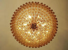 Murana Glass Chandelier – Amber - BrassBlushlighting
