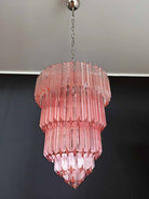 Murano Chandelier – 112 prisms – Pink - Blushlighting