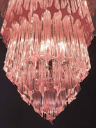 Murano Chandelier – 112 prisms – Pink - Blushlighting