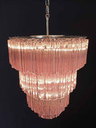Murano Chandelier – 112 prisms – Pink - Blushlighting