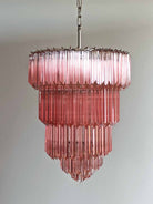 Murano Chandelier – 112 prisms – Pink - Blushlighting