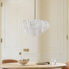 Murano Chandelier (22") White - Blushlighting