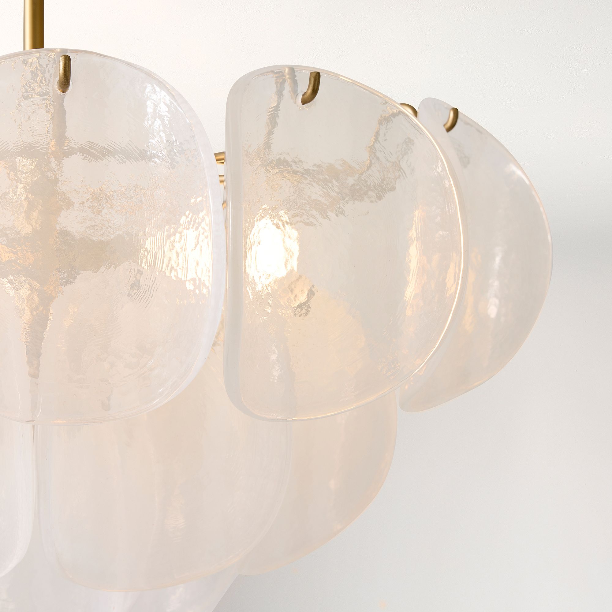 Murano Chandelier (22") White - Blushlighting