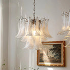 Murano Chandelier - 3 Layer ∅ 19.6″ x H 16.9″ / Dia 50cm x H 43cmWhitePolished NickelBlushlighting