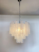 Murano Chandelier – 36 tubes – Alabaster white-Blushlighting