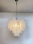 Murano Chandelier – 36 tubes – Alabaster white-Blushlighting