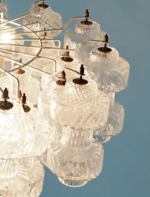 Murano Chandelier – 37 glasses- Transparent - Blushlighting