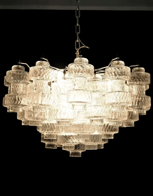 Murano Chandelier – 37 glasses- Transparent - Blushlighting