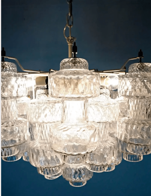 Murano Chandelier – 37 glasses- Transparent - Blushlighting