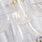 Murano Chandelier - 5 Layer D 76cm x H 78cm / ∅ 30″ x H 30.7″WhitePolished NickelBlushlighting