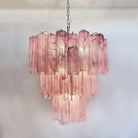 Murano Chandelier – 48 tubes – Alabaster Pink - Blushlighting
