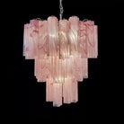 Murano Chandelier – 48 tubes – Alabaster Pink - Blushlighting