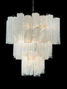 Murano Chandelier – 48 tubes – Alabaster White-Blushlighting