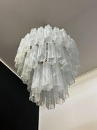 Murano Chandelier – 48 tubes – Alabaster White-Blushlighting