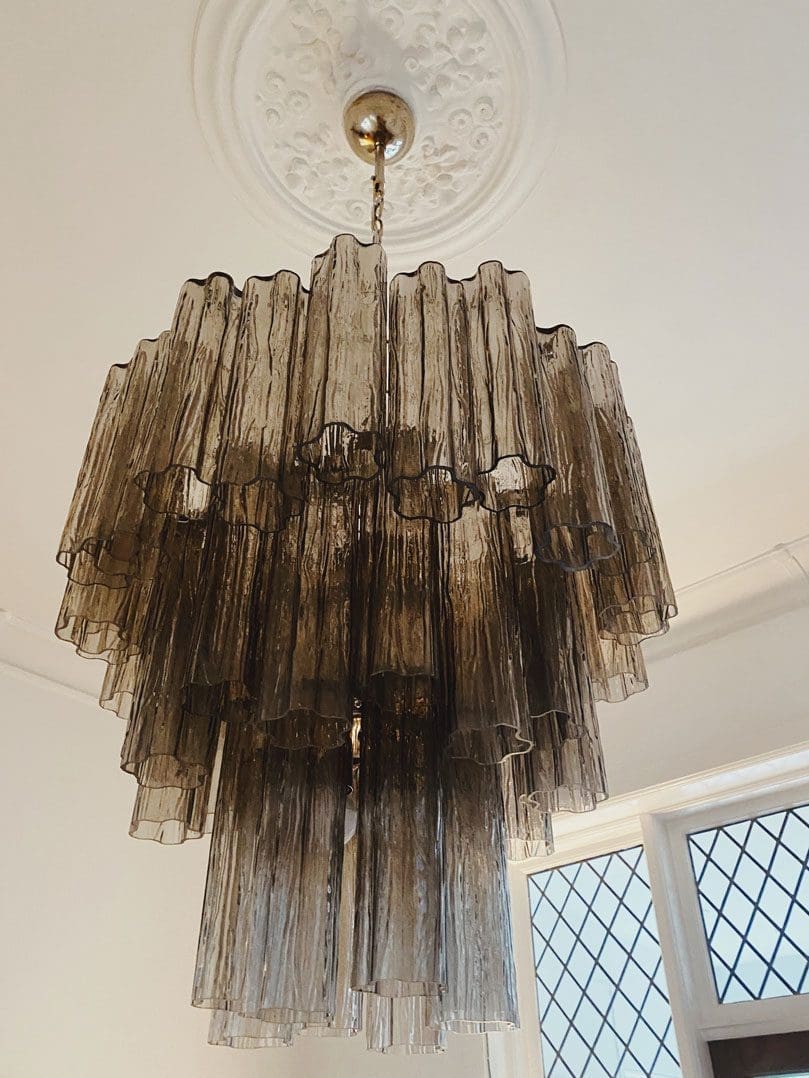Murano Chandelier – 48 tubes – Smoked - Blushlighting