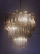 Murano Chandelier – 48 tubes – Smoked - Blushlighting