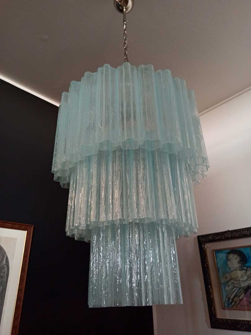Murano Chandelier – 52 tubes – Opal - Blushlighting