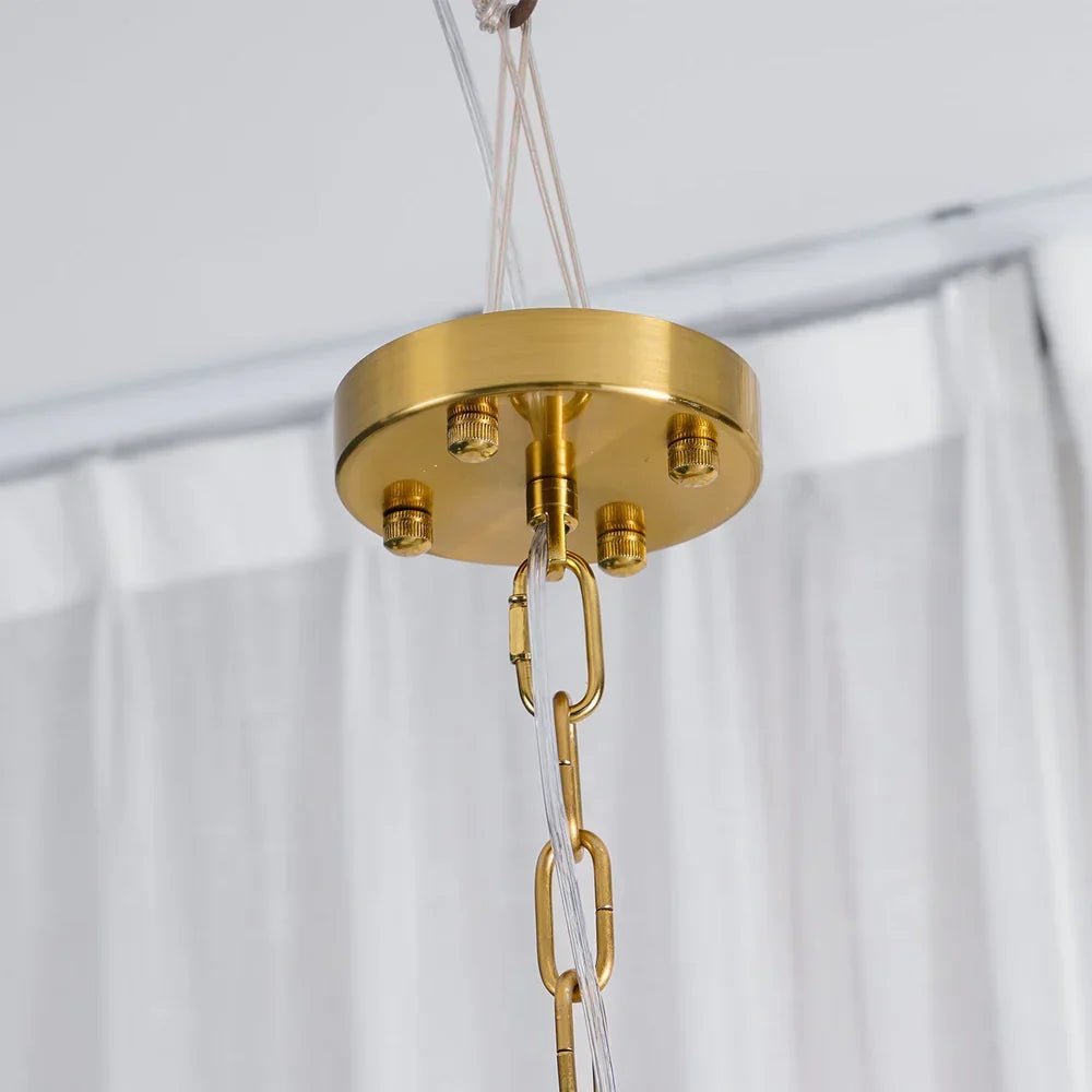 Murano Chandelier - 5 Layer D 76cm x H 78cm / ∅ 30″ x H 30.7″WhitePolished NickelBlushlighting