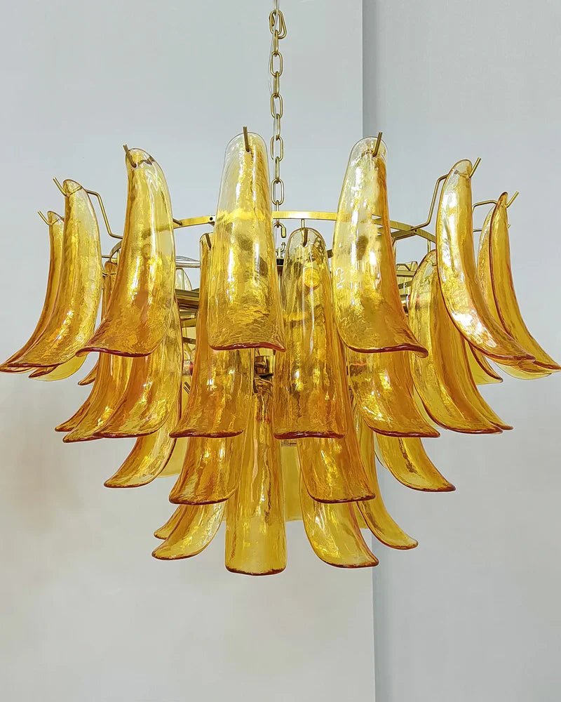 Murano Chandelier - 4 Layer ∅ 23.6″ x H 19.6″ / Dia 60cm x H 50cmWhitePolished NickelBlushlighting