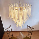 Murano Chandelier - 5 Layer D 76cm x H 78cm / ∅ 30″ x H 30.7″WhitePolished NickelBlushlighting