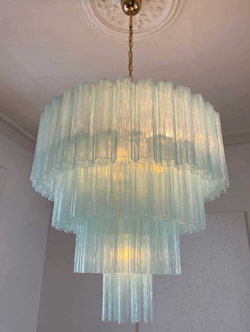 Murano Chandelier – 78 tubes – Opal - Blushlighting