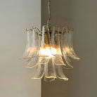 Murano Chandelier - 4 Layer ∅ 23.6″ x H 19.6″ / Dia 60cm x H 50cmWhitePolished NickelBlushlighting
