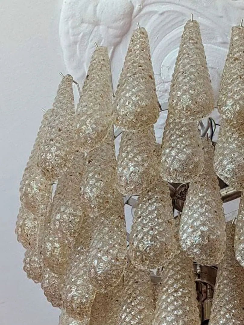 Murano Chandelier – Drop - Amber - Blushlighting