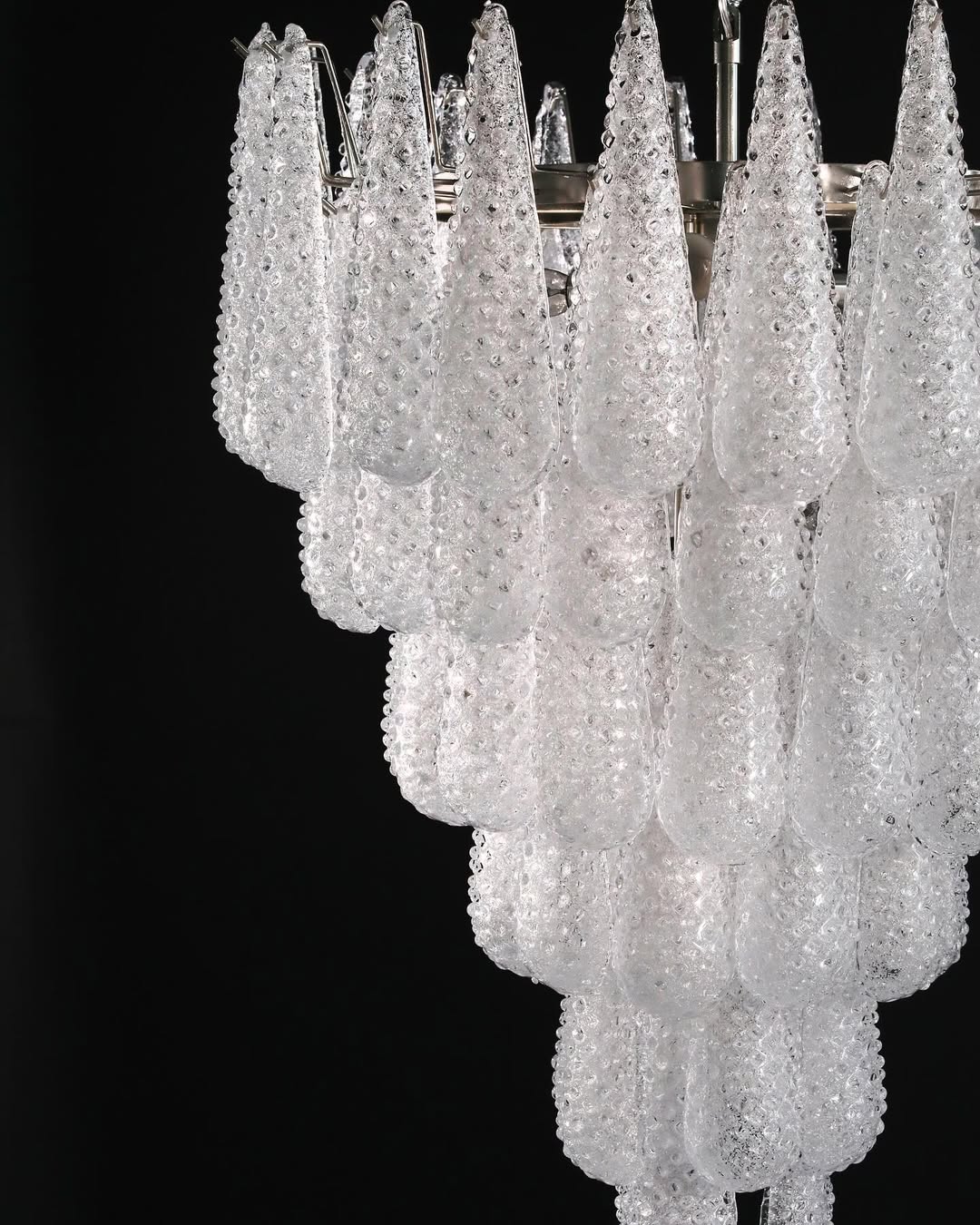 Murano Chandelier – Drop – Transparent - Blushlighting