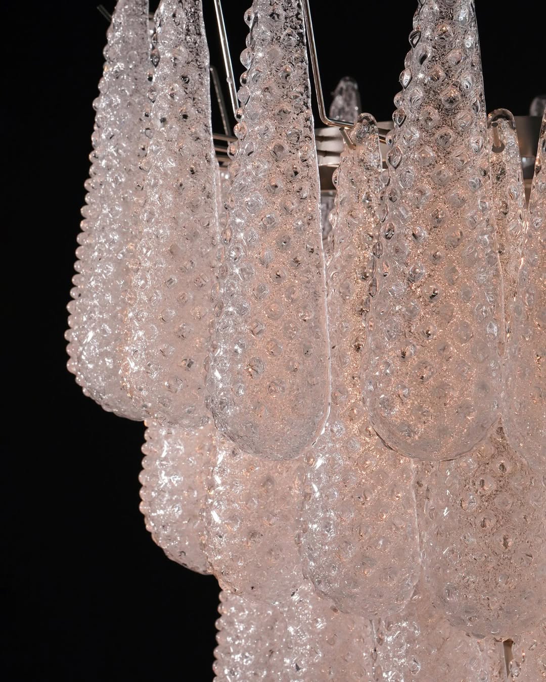Murano Chandelier – Drop – Transparent - Blushlighting