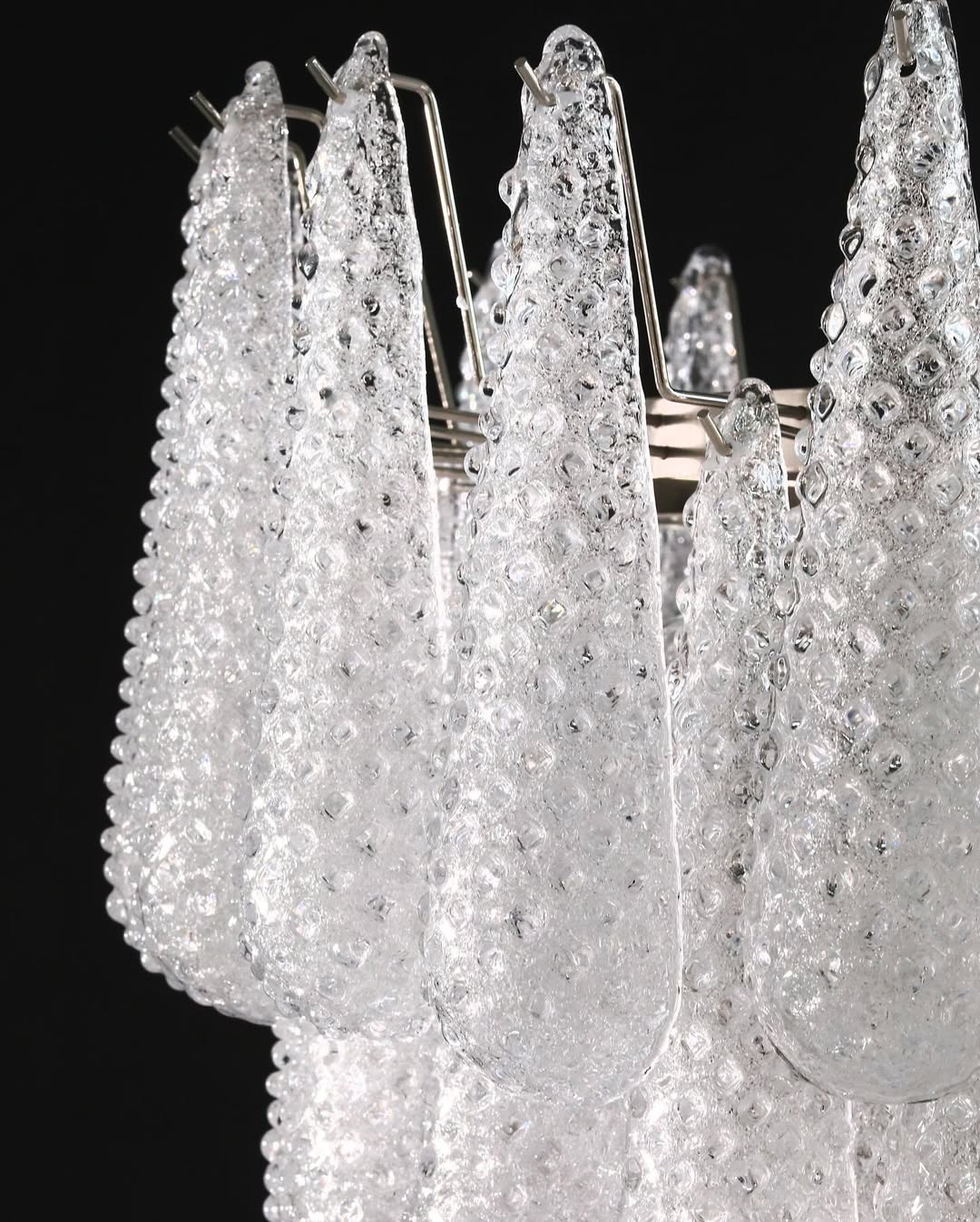 Murano Chandelier – Drop – Transparent - Blushlighting