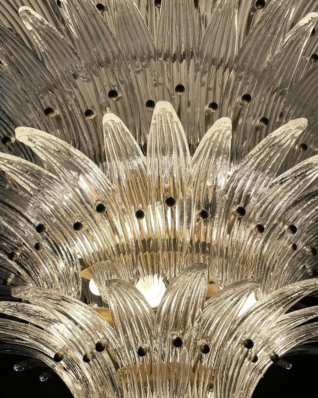 Murano Chandelier – Palmette– Smoked - Blushlighting