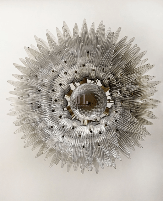 Murano Chandelier – Palmette– Smoked - Blushlighting