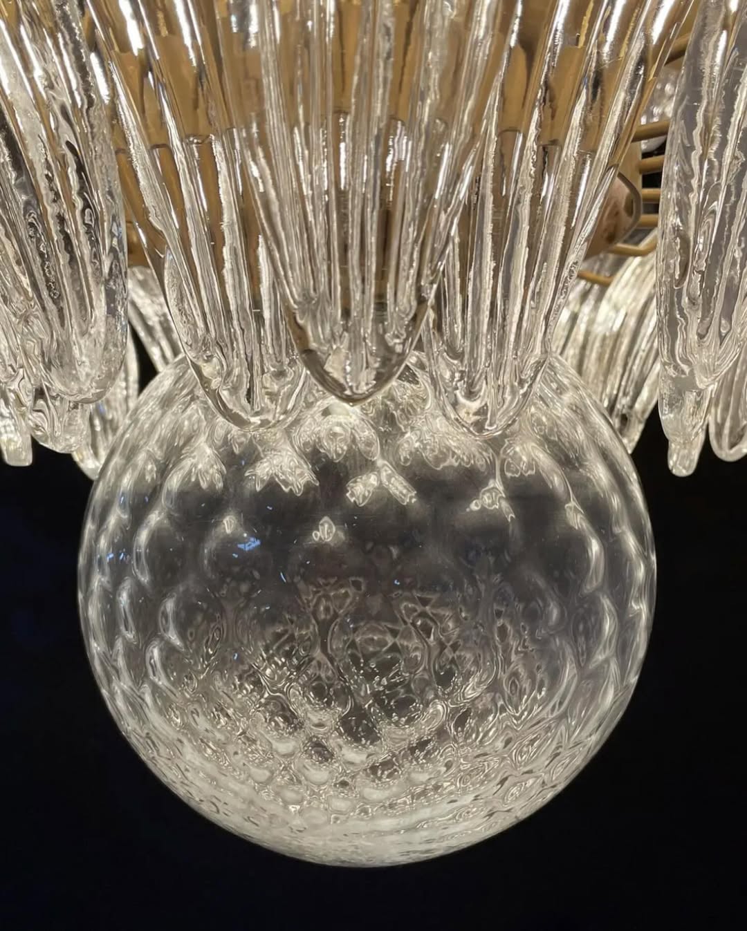 Murano Chandelier – Palmette– Smoked - Blushlighting