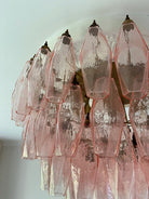 Murano Chandelier – Poliedri – 84 glasses - PinkBlushlighting