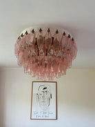 Murano Chandelier – Poliedri – 84 glasses - PinkBlushlighting