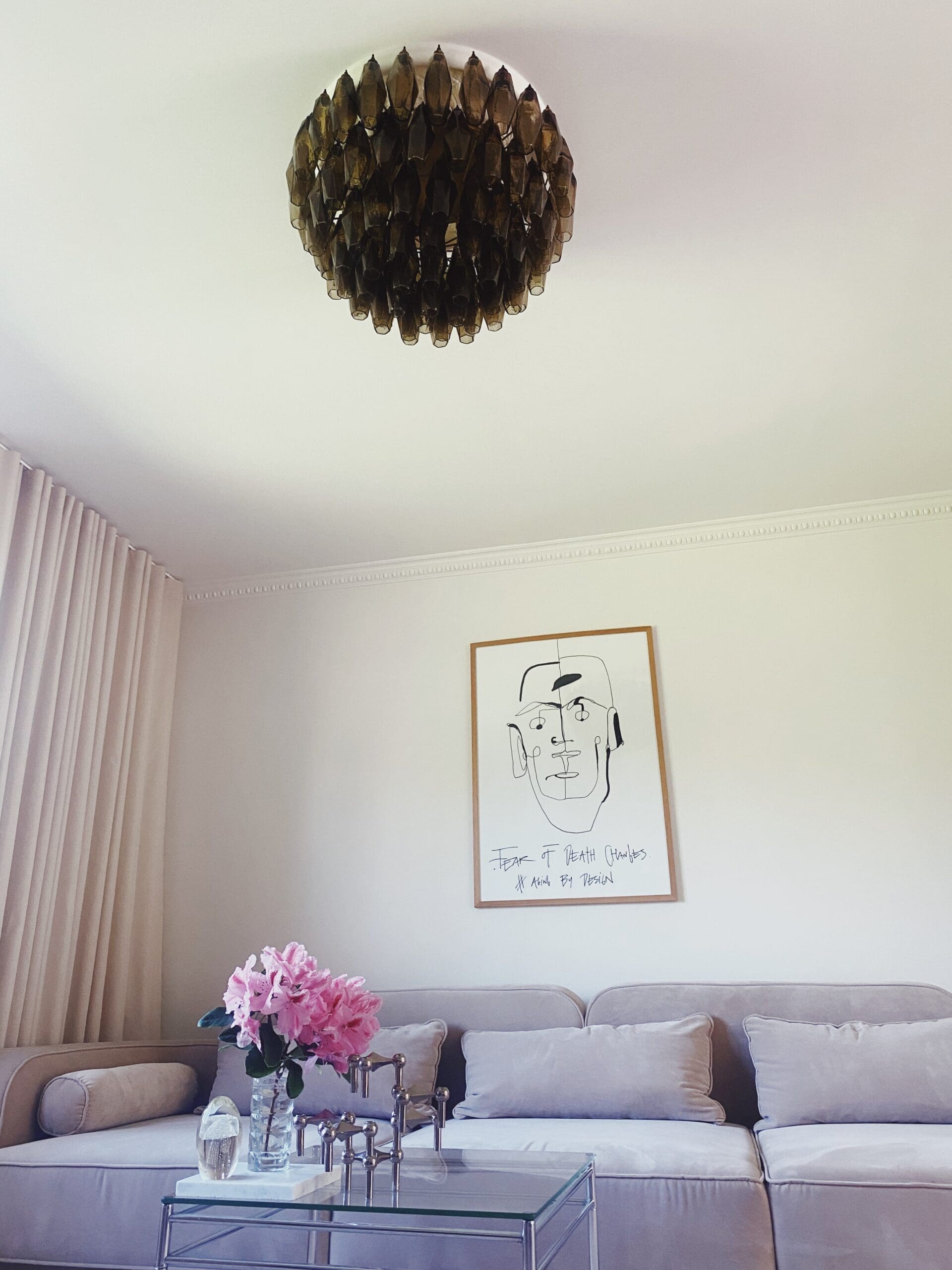 Murano Chandelier – Poliedri – 84 glasses - PinkBlushlighting