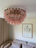 Murano Chandelier – Poliedri – 84 glasses - PinkBlushlighting