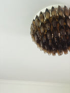 Murano Chandelier – Poliedri – 84 glasses - SmokeBlushlighting