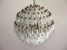 Murano Chandelier – Transparent - NickelBlushlighting