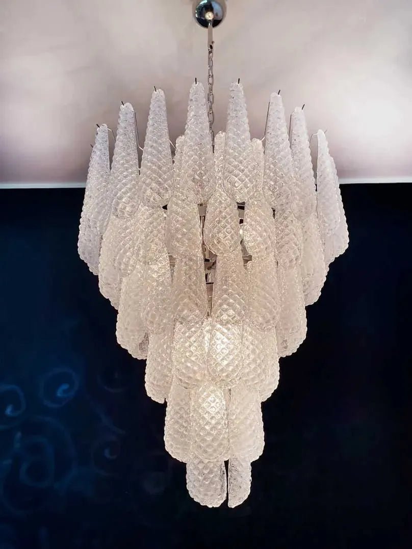 Murano Chandelier – Transparent - Blushlighting