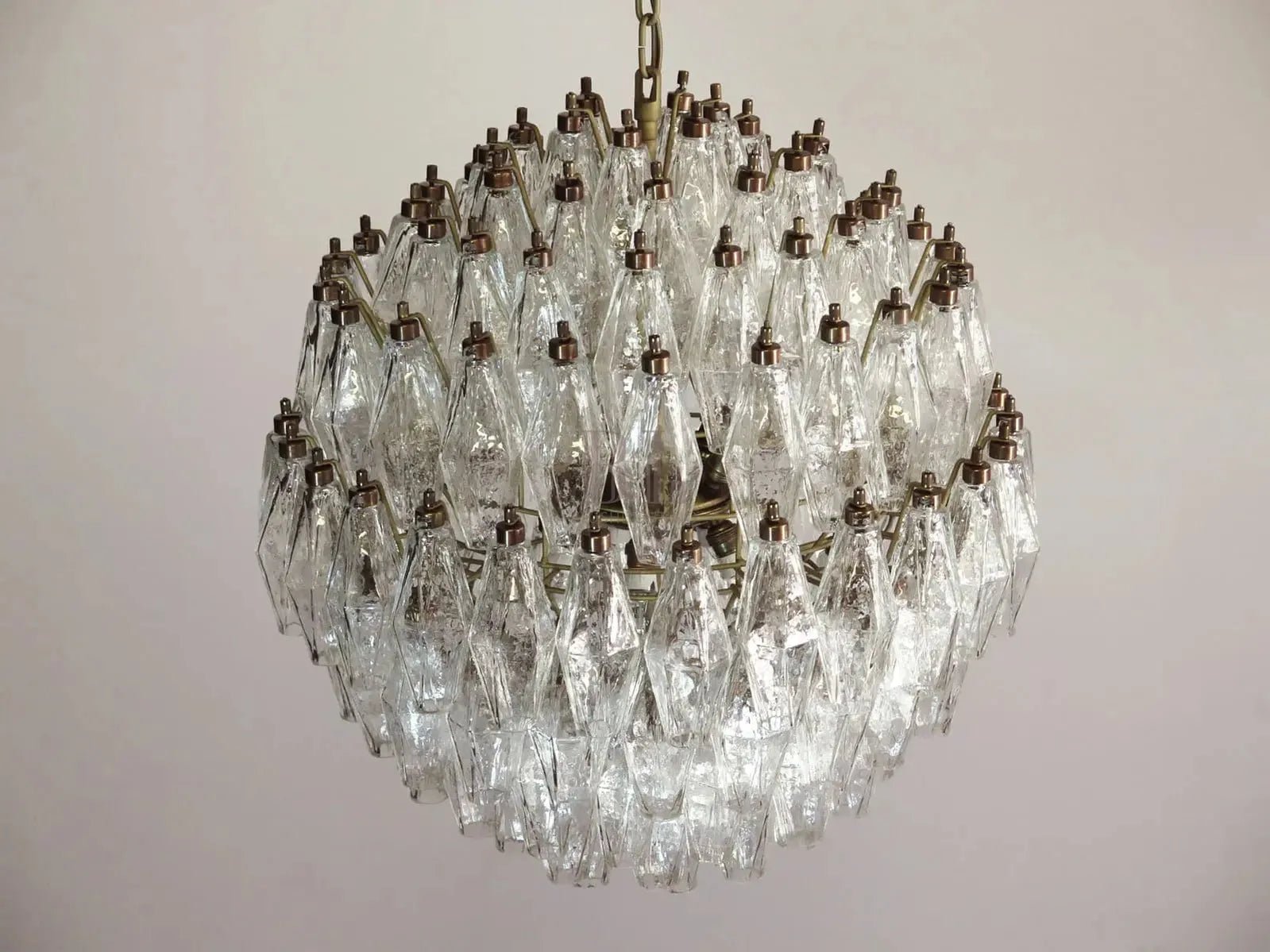 Murano Chandelier – Transparent - NickelBlushlighting