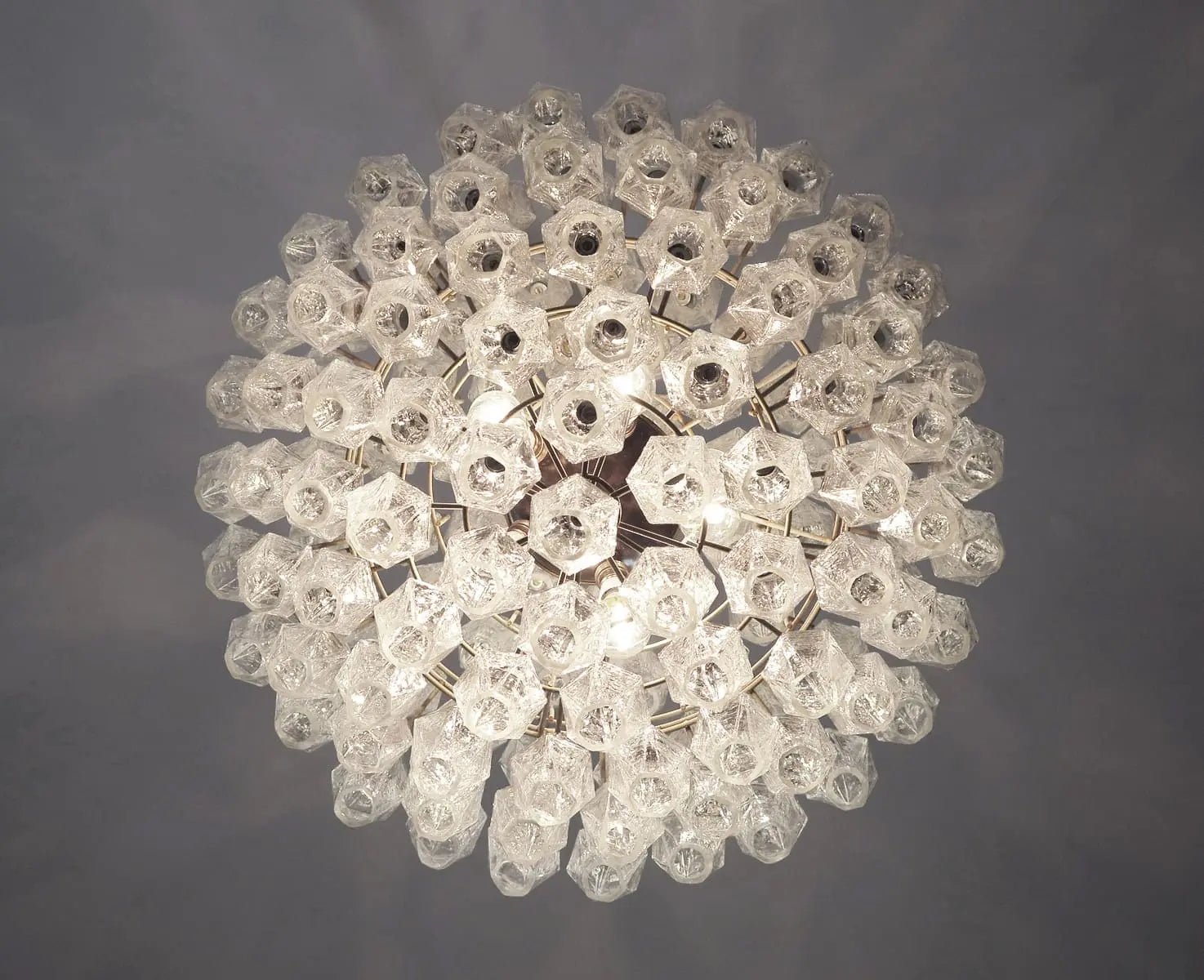 Murano Chandelier – Transparent - NickelBlushlighting