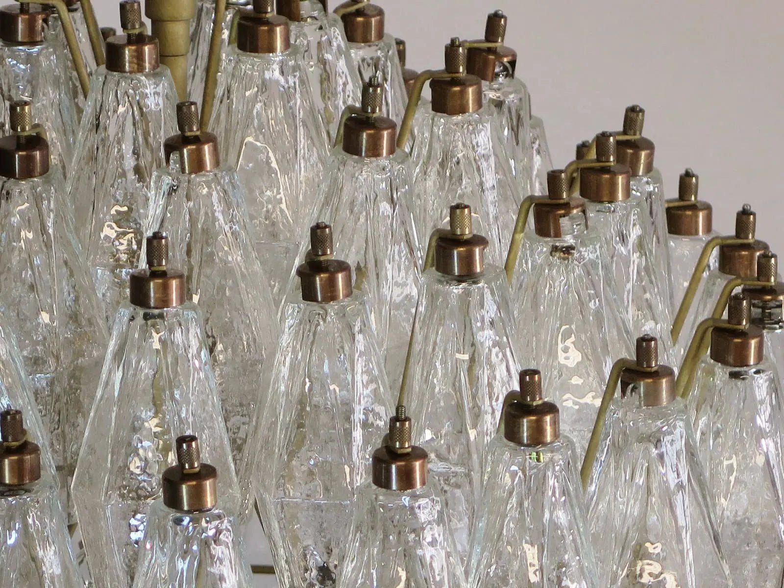 Murano Chandelier – Transparent - NickelBlushlighting