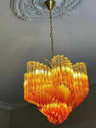 Murano Glass Chandelier – Amber - Blushlighting