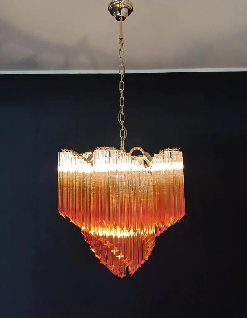 Murano Glass Chandelier – Amber - Blushlighting