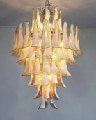 Murano Glass Chandelier – Caramel - BrassBlushlighting
