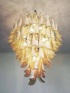 Murano Glass Chandelier – Caramel - BrassBlushlighting