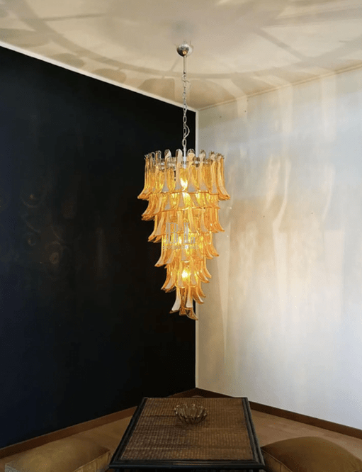 Murano Glass Chandelier – Caramel - Blushlighting