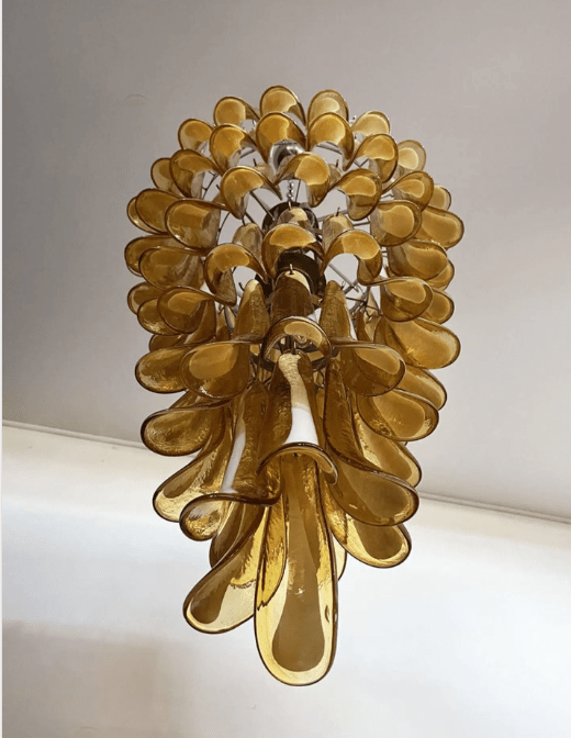 Murano Glass Chandelier – Caramel - Blushlighting