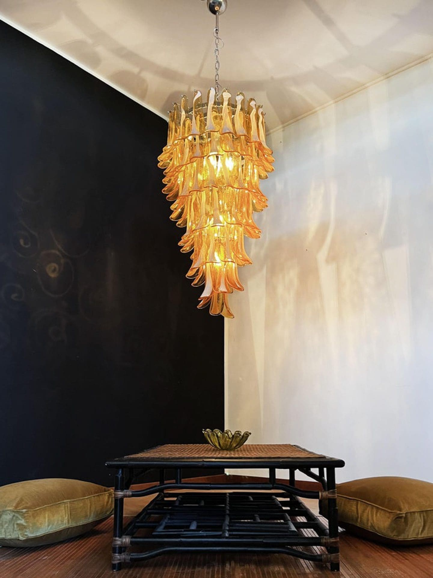 Murano Glass Chandelier – Caramel - Blushlighting